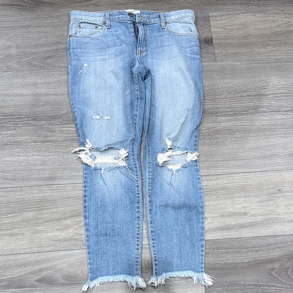 Pistola Distressed Light Blue Women's Jeans, size 30